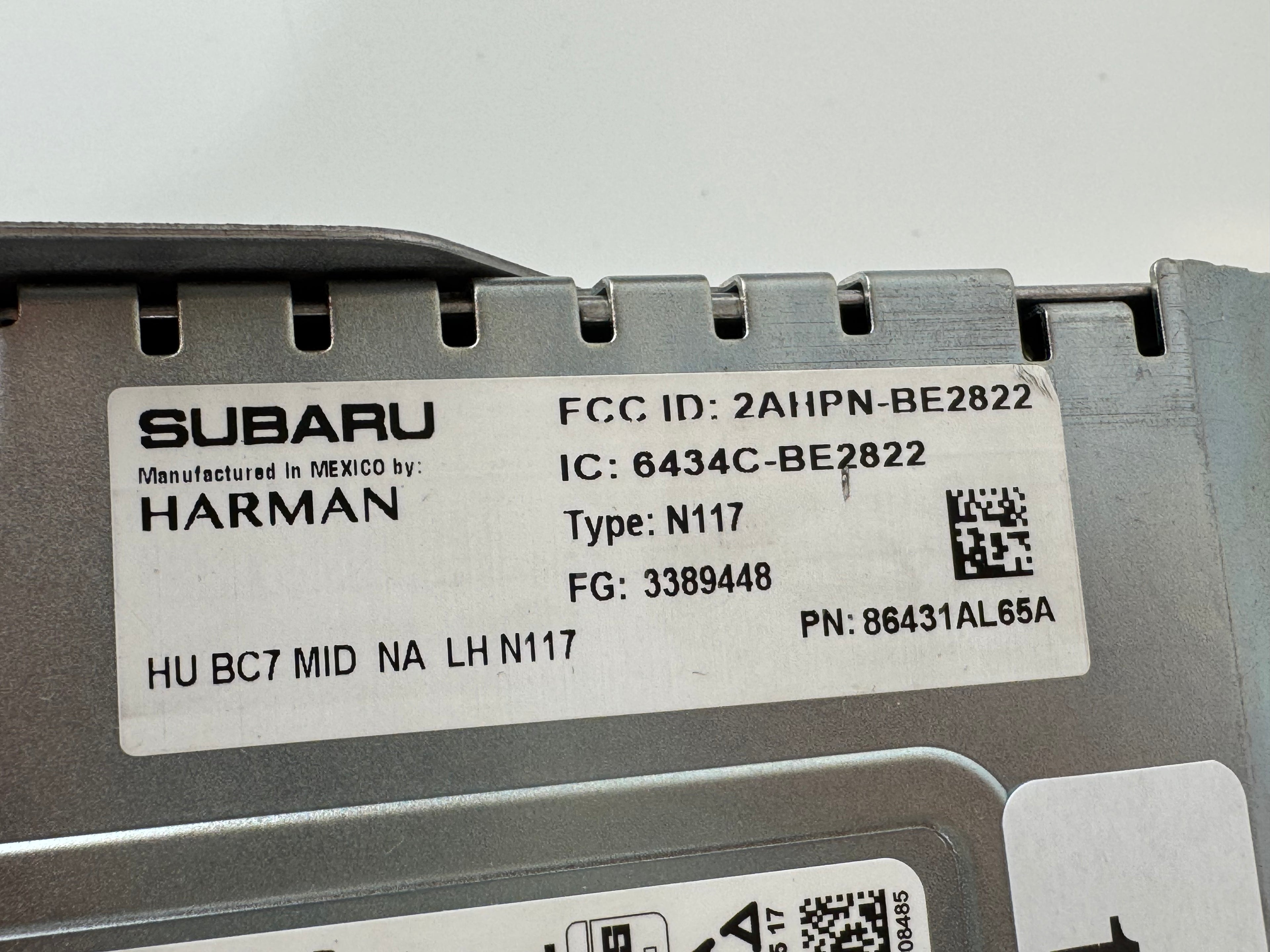 2018 - 2019 OEM Subaru Legacy Outback  Starlink Navigation Multimedia GEN3 HIGH BC7 PHONE